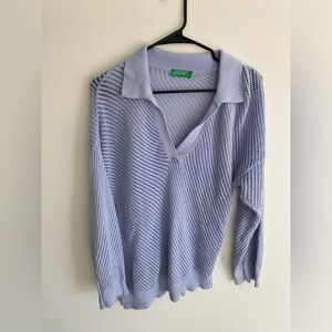 United Colors of Benetton blue cotton sweater